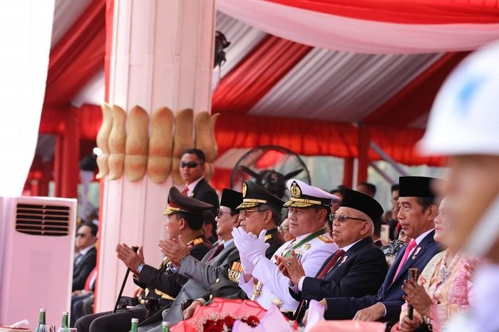 Acara perayaan HUT ke-78 TNI di Silang Monas, Jakarta Pusat, Kamis, 5 Oktober 2023. (Dok. Tim Media Prabowo Subianto)
