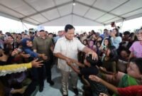 Capres nomor urut 2, Prabowo Subianto mengisi akhir tahunnya dengan belusukan ke daerah Jakarta Utara. 