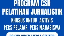 Calon peserta pelatihan jurnalistik dapat mengajukan surat dan CV serta contoh karya tulis dikirimkan melalui whatsApp: 08781-5557788. (Fokussiber.com/Timothy Alden)

