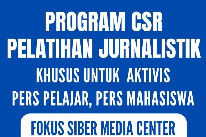 Calon peserta pelatihan jurnalistik dapat mengajukan surat dan CV serta contoh karya tulis dikirimkan melalui whatsApp: 08781-5557788. (Fokussiber.com/Timothy Alden)

