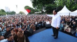 Acara deklarasi dukungan untuk Prabowo-Gibran di Lapangan Banteng, Pasar Baru, Jakarta. (Dok. TKN Prabowo Gibran)