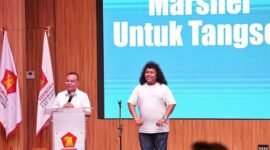 Partai Gerindra Usung Marshel Widianto sebagai Calon Wakil Wali Kota Tangerang Selatan. (Instagram.com@sufmi_dasco)