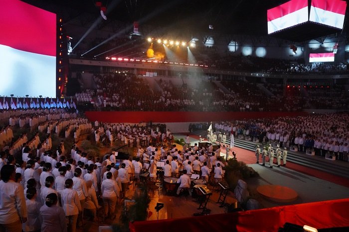 Acara Apel Akbar Partai Gerindra di Indonesia Arena. (Dok. Parta Gerindra)