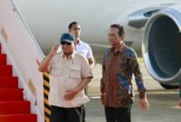 Presiden RI Prabowo Subianto tiba di Bandara Adi Sucipto Yogyakarta. (Dok. Tim Media Prabowo)