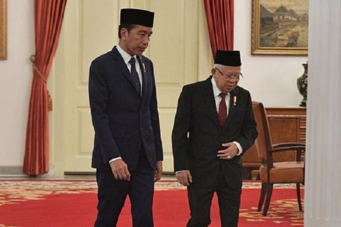 Presiden Joko Widodo bersama Wakil Presiden (Wapres) Ma'ruf Amin. (Instagram.com @kyai_marufamin)

