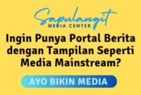 Sapulangit Media Center melayani jasa pembuatan website portal berita atau media online, WA: 0853 1555 7788. (Dok. Persrilis.com)